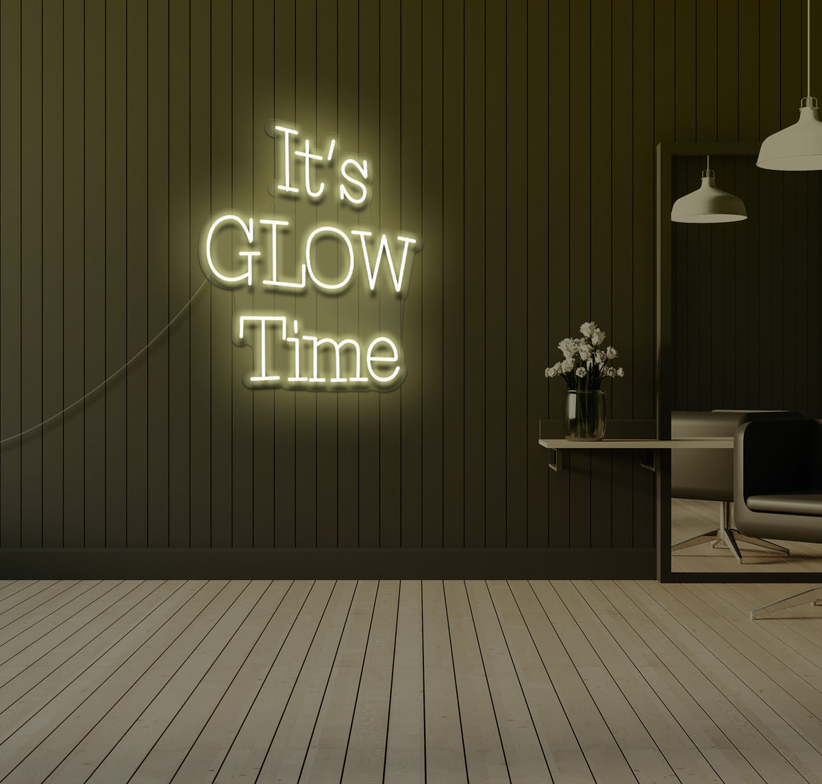 It's Glow Time LED Neon Sign