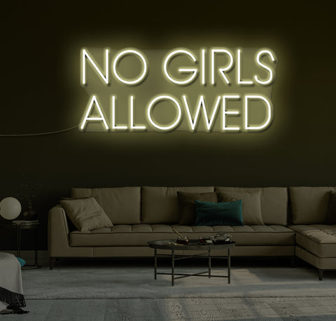 No Girls Allowed LED Neon Sign