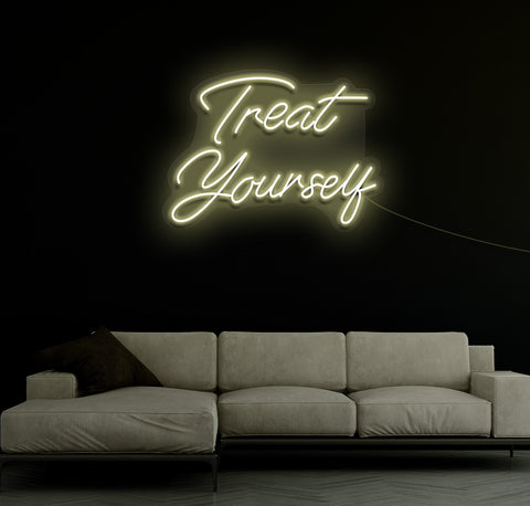 Treat Yourself LED Neon Sign