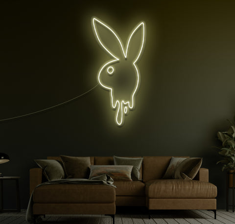 Bunny Boy Drip LED Neon Sign