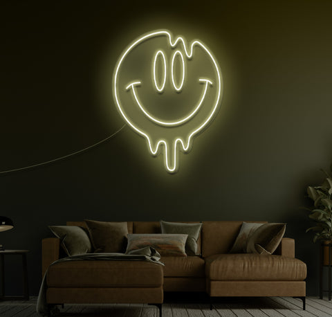 Smiley Face LED Neon Sign