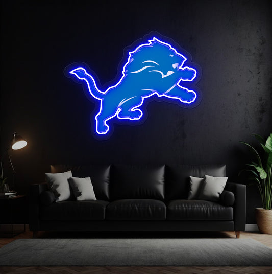 Detroit American Football LED Neon Sign