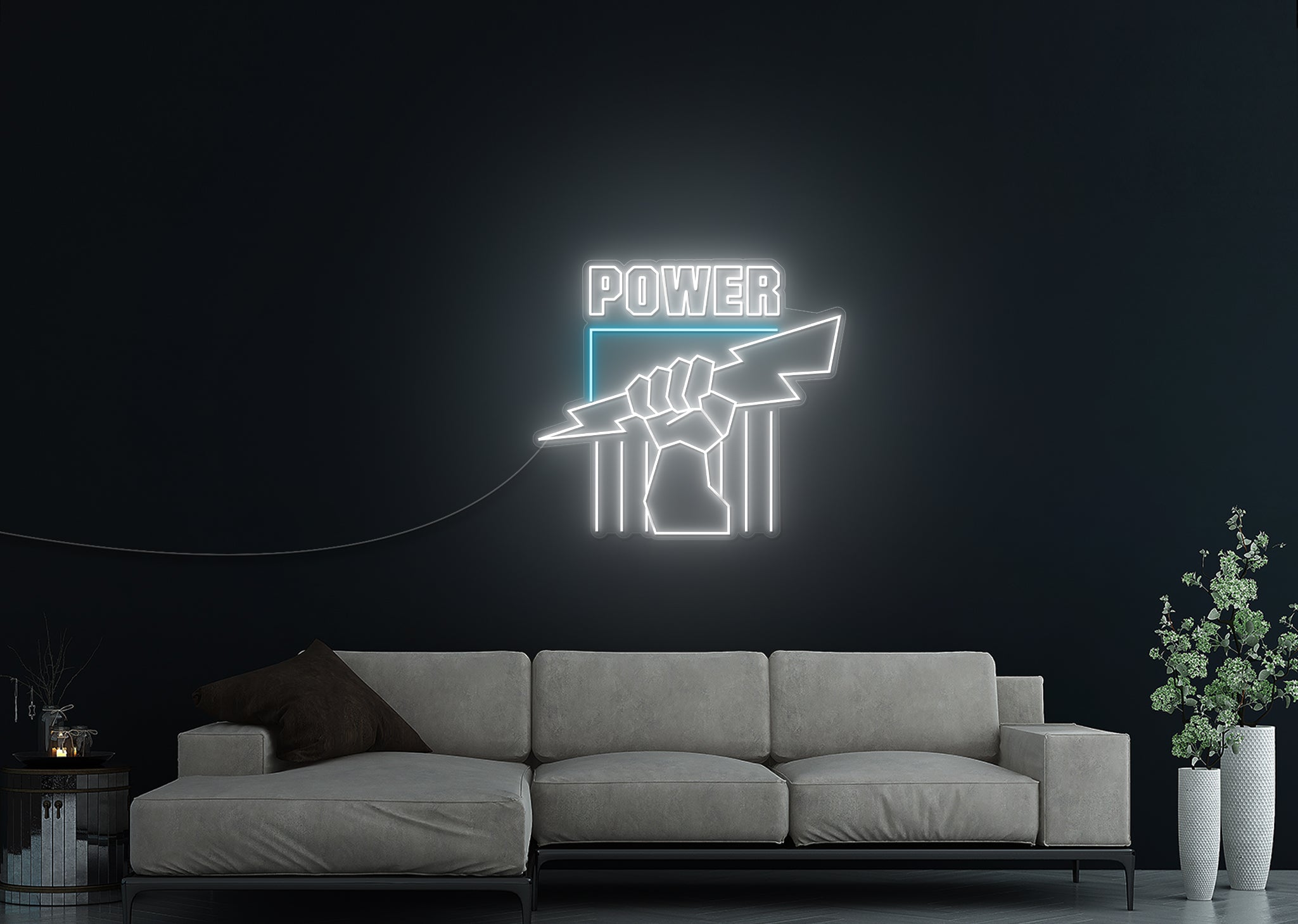 Port Power LED Neon Sign – The Neon Factory