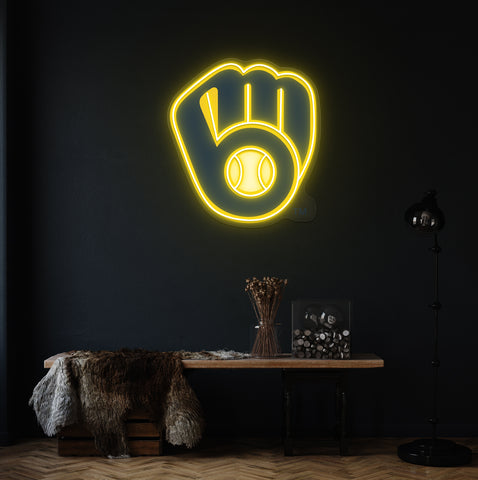 Milwaukee Baseball LED Neon Sign