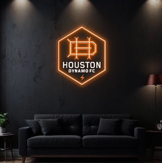 Houston Soccer Team LED Neon Sign