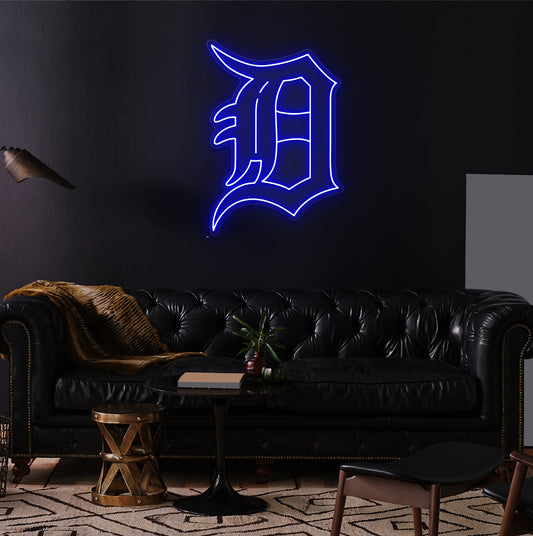 Detroit Baseball LED Neon Sign