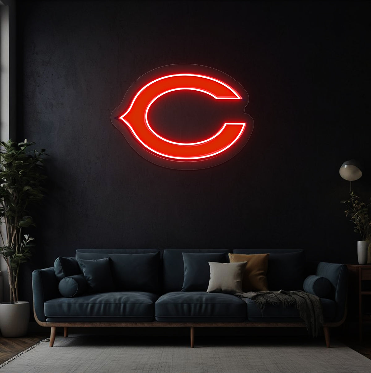 Chicago C American Football LED Neon Sign