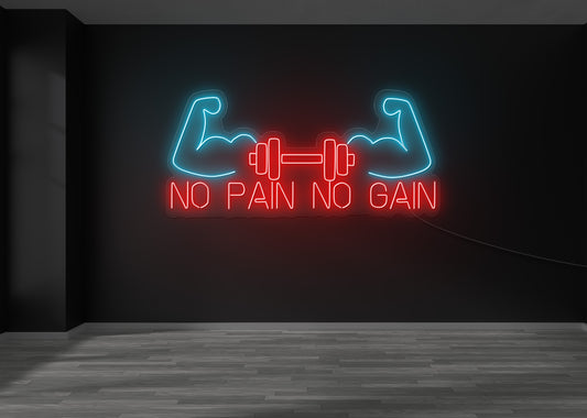 No Pain No Gain LED Neon Sign