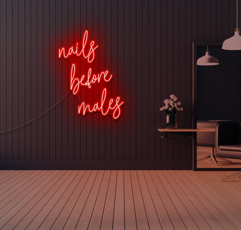 Nails Before Males LED Neon Sign