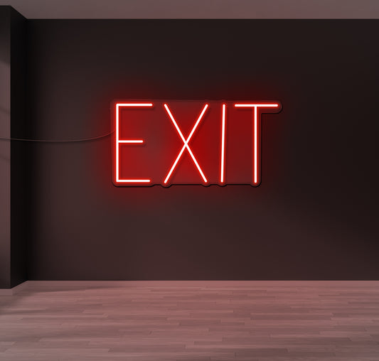 Simple Exit LED Neon Sign