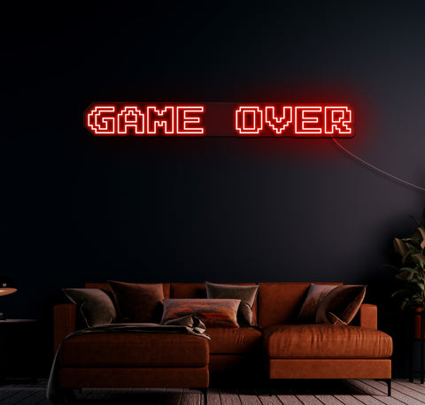 Game Over LED Neon Sign