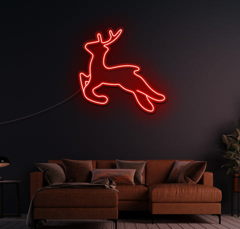 Reindeer LED Neon Sign