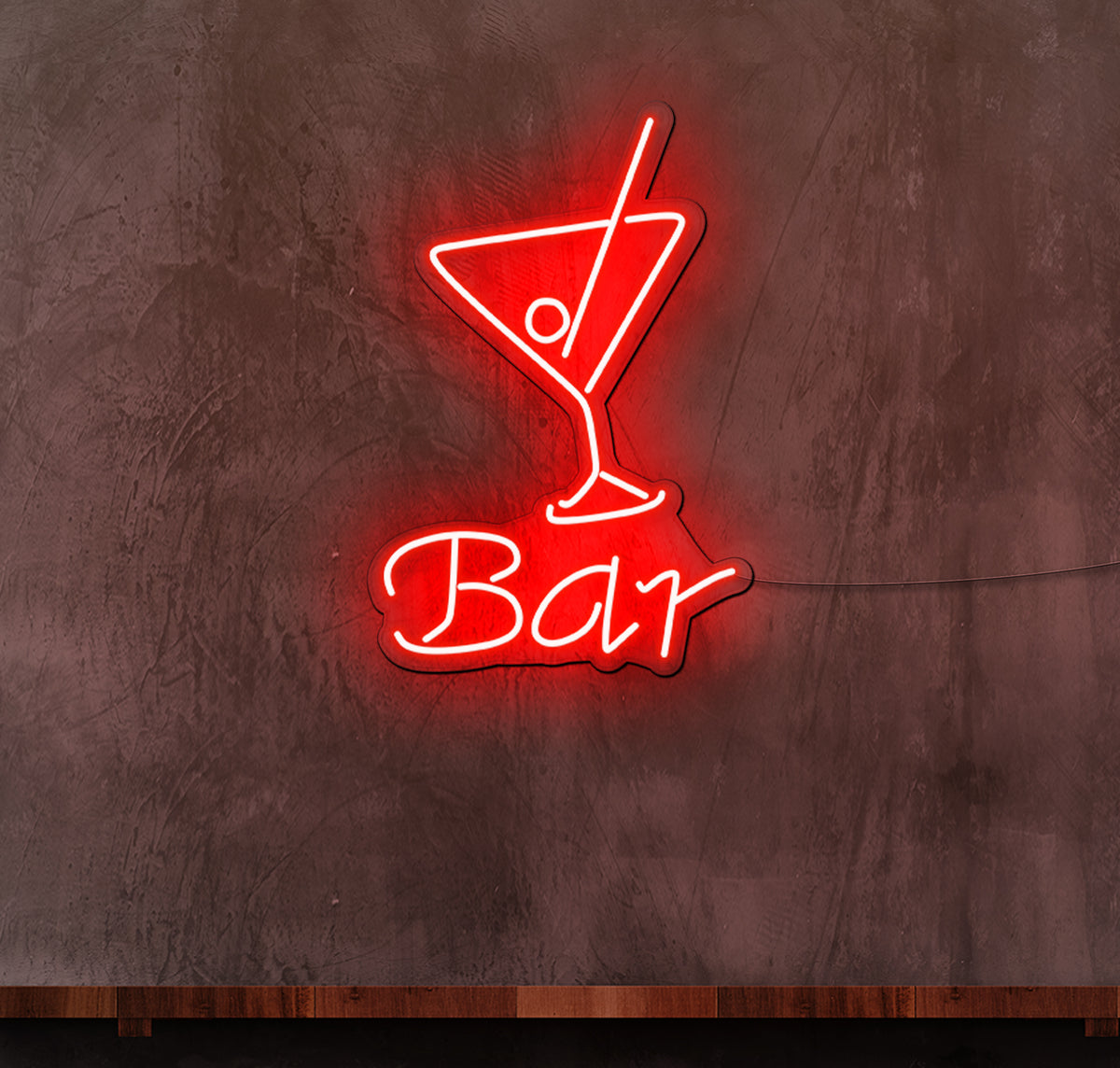 Bar Martini Glass LED Neon Sign