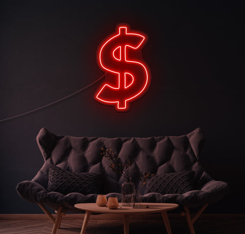 Dollar Sign LED Neon Sign