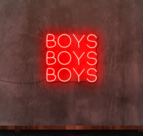 Boys, Boys, Boys LED Neon Sign