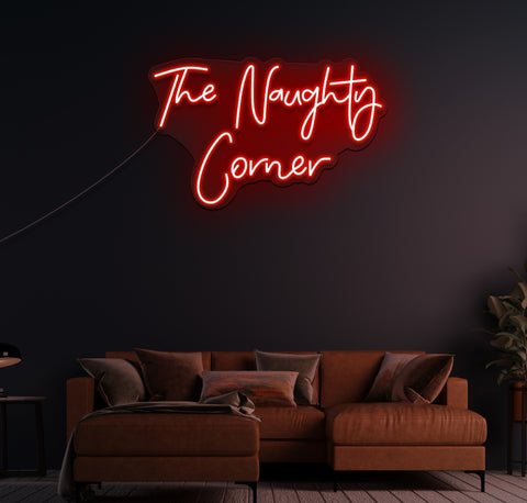 The Naughty Corner LED Neon Sign