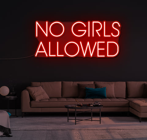 No Girls Allowed LED Neon Sign