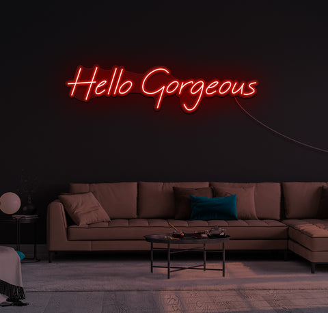 Hello Gorgeous LED Neon Sign