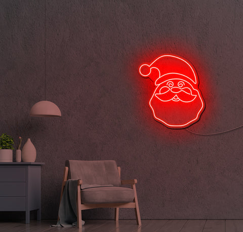 Happy Santa LED Neon Sign