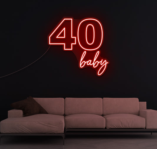40 Baby LED Neon Sign