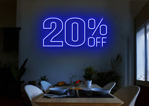 20% Off LED Neon Sign