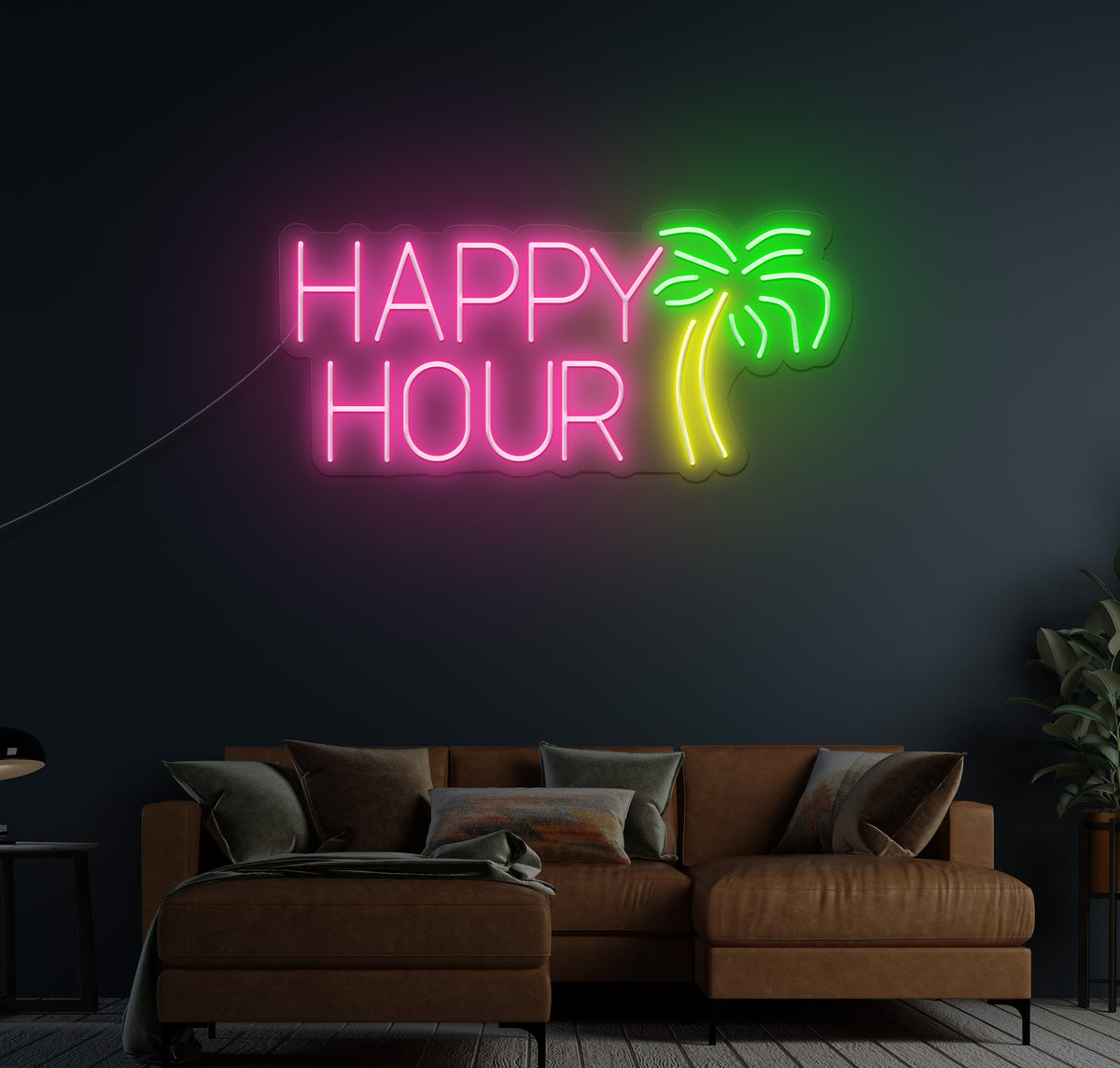 Happy Hour LED Neon Sign