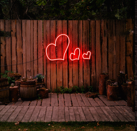 Heart Family LED Neon Sign