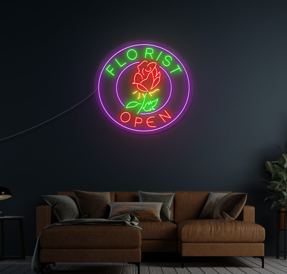 Florist Open LED Neon Sign