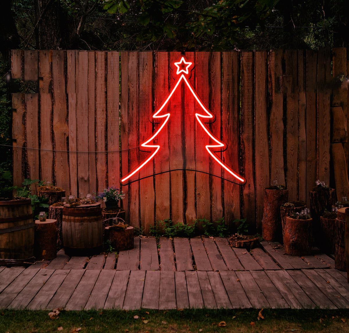 Christmas Tree LED Neon Sign