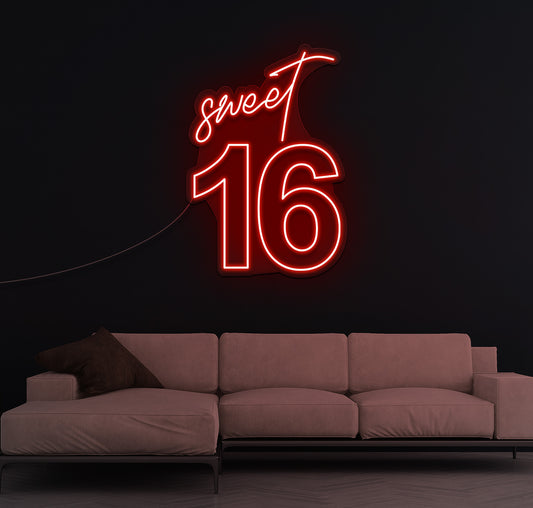 Sweet 16 LED Neon Sign