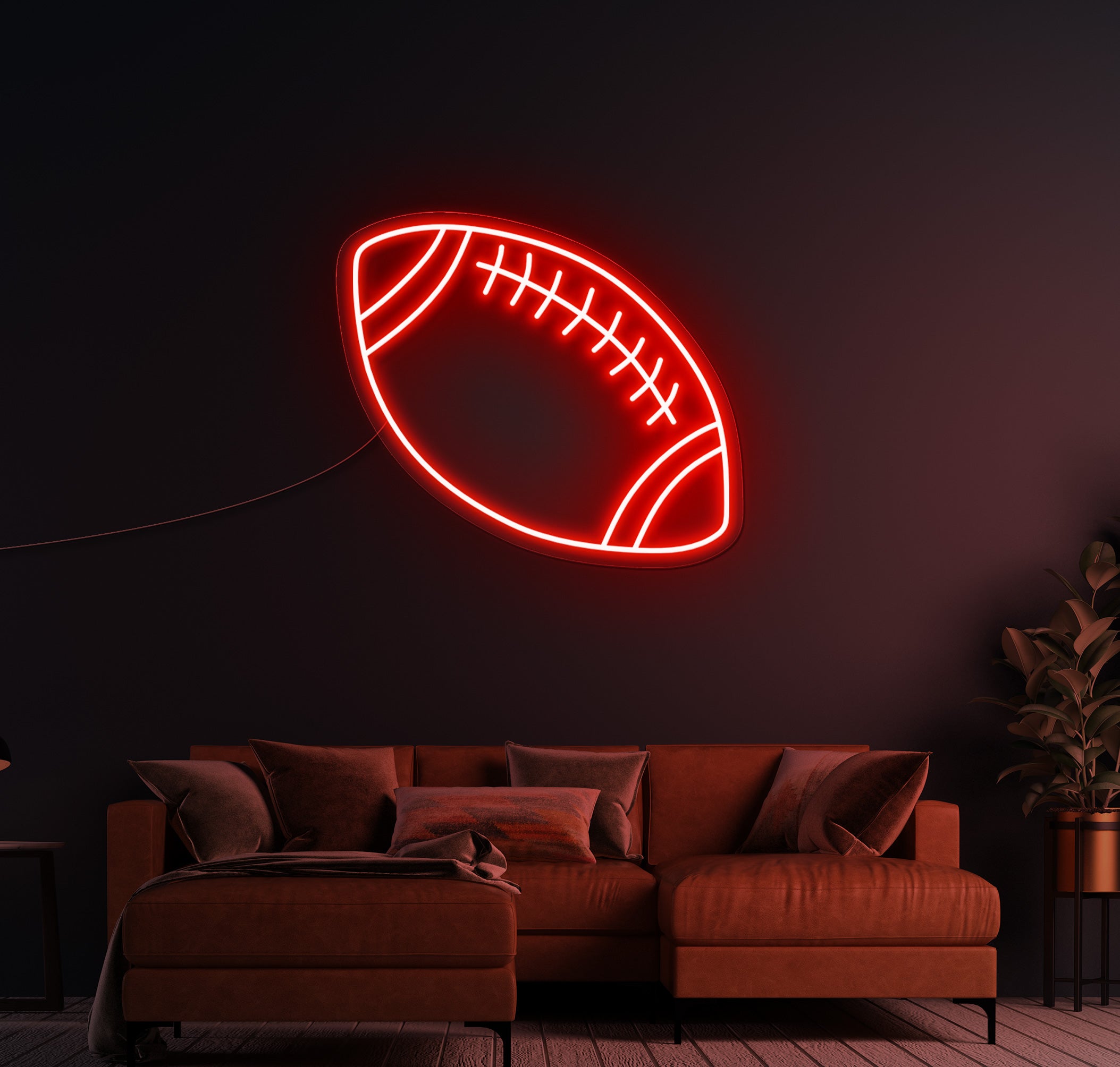 American Football & Rugby Ball Neon Sign – The Neon Factory