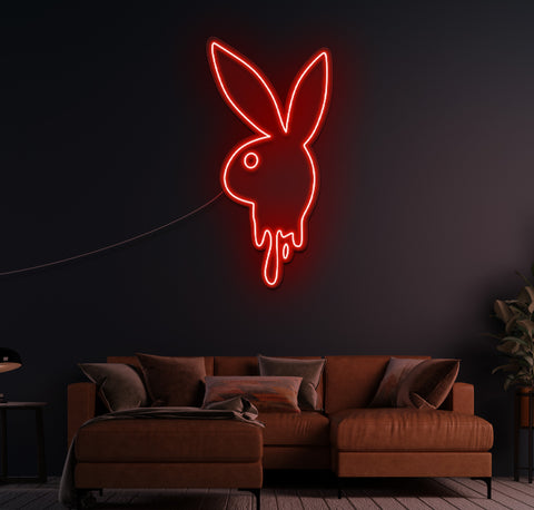 Bunny Boy Drip LED Neon Sign