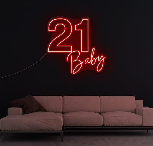 21 Baby LED Neon Sign