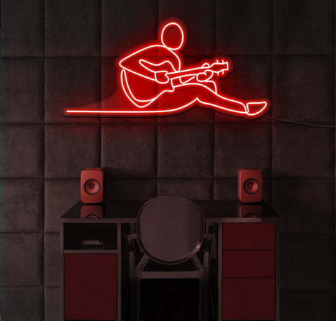 Guitar Music LED Neon Sign