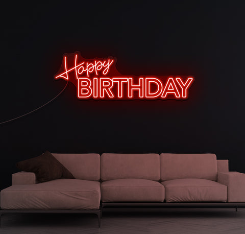 Happy Birthday LED Neon Sign