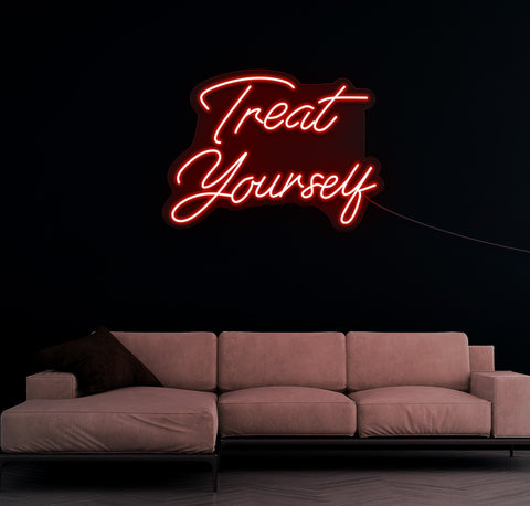 Treat Yourself LED Neon Sign