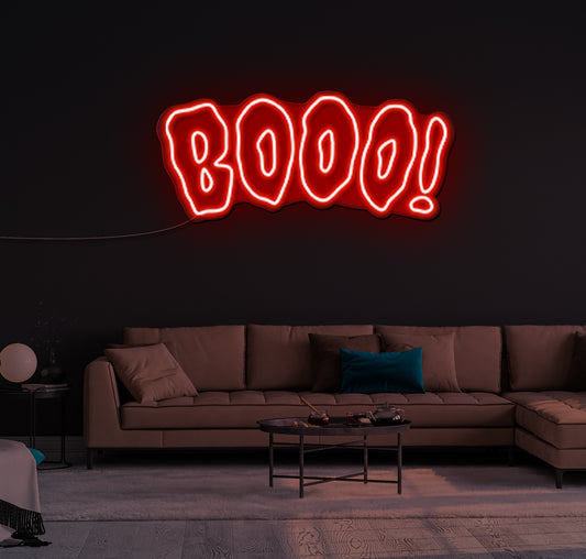 BOOO! LED Neon Sign