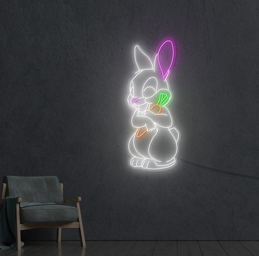 Hungry Bunny LED Neon Sign