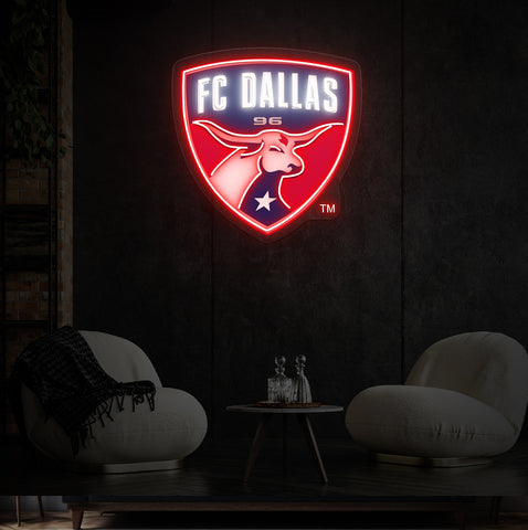 Dallas Soccer Team LED Neon Sign