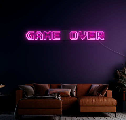 Game Over LED Neon Sign