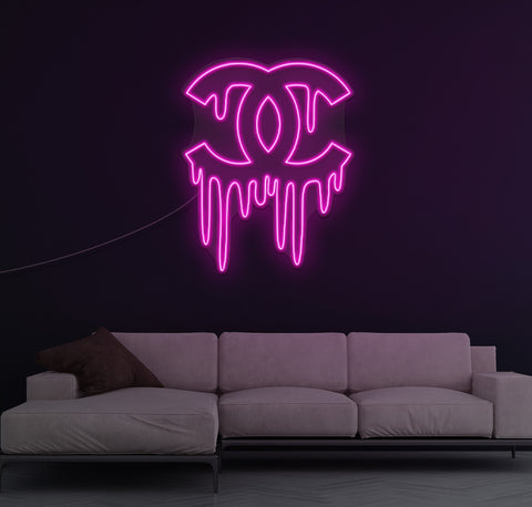 CC Drip LED Neon Sign