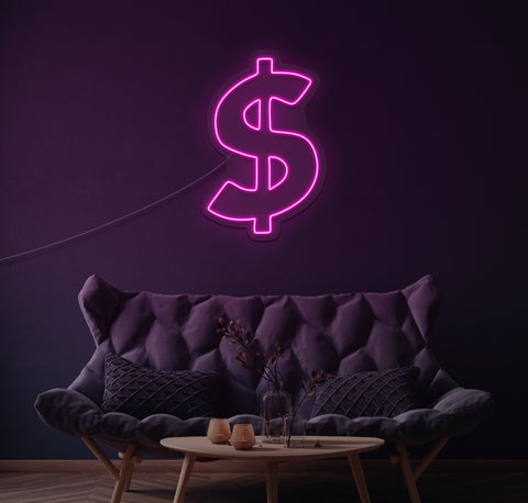 Dollar Sign LED Neon Sign