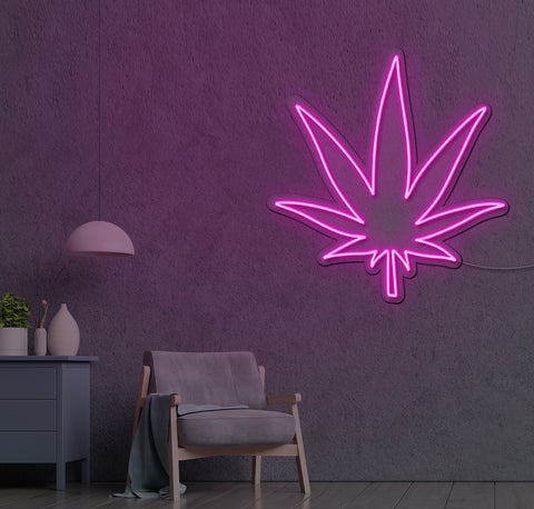 Marijuana Leaf LED Neon Sign