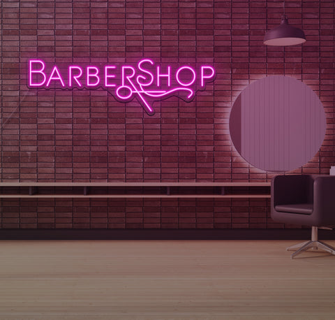 Simple Barbershop LED Neon Sign