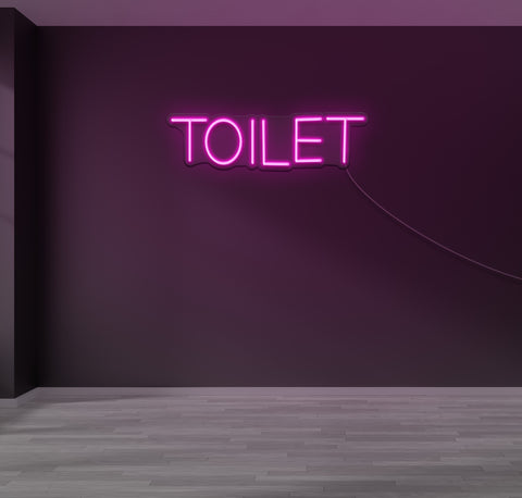 Simple Toilet LED Neon Sign