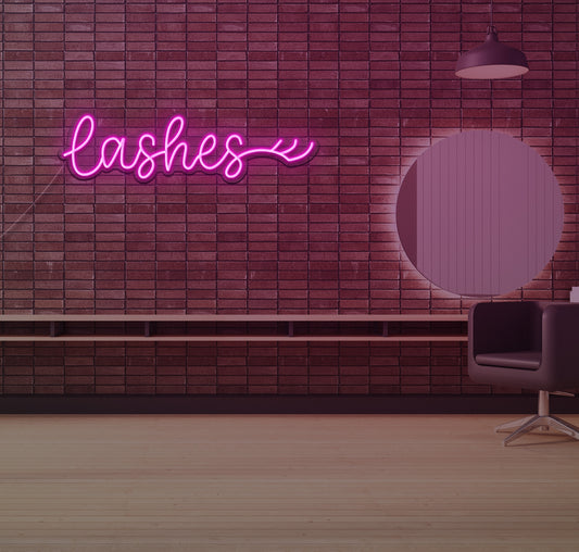 Lashes LED Neon Sign