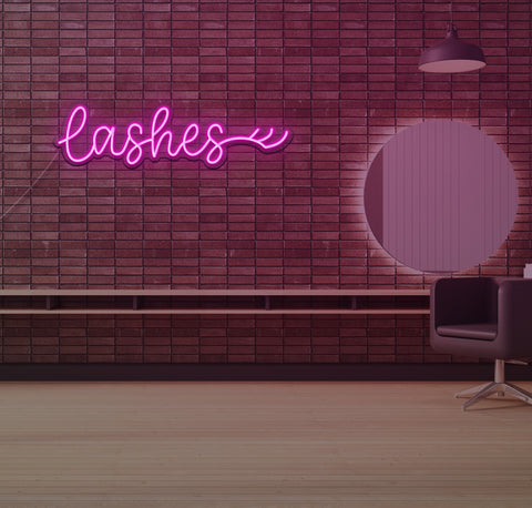 Lashes LED Neon Sign