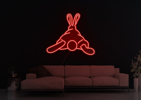 Squashy Bunny LED Neon Sign