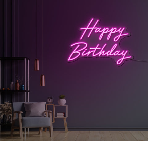 Happy Birthday LED Neon Sign