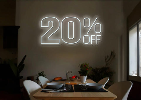 20% Off LED Neon Sign